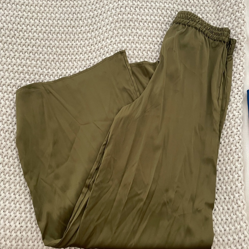 Olive Wide Leg Pants